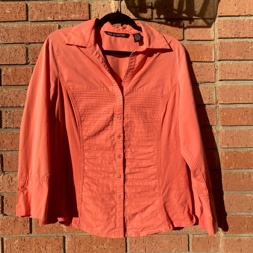 Pink casual button down